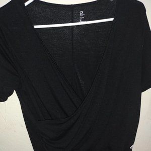 Cross front crop top